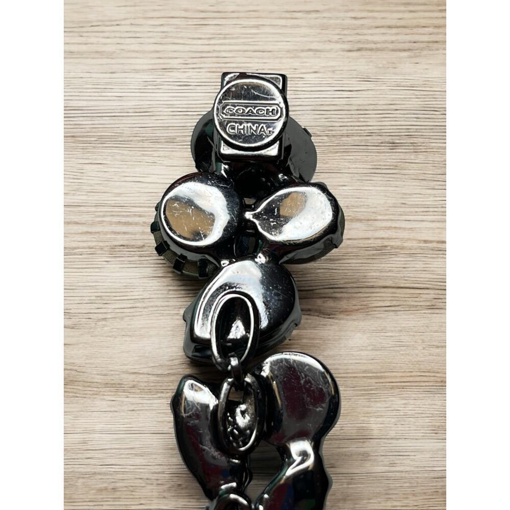 Coach Poppy Limited Edition Swarovski Crystal Bracelet & Matching Ring - Size 7 - Picture 4 of 13
